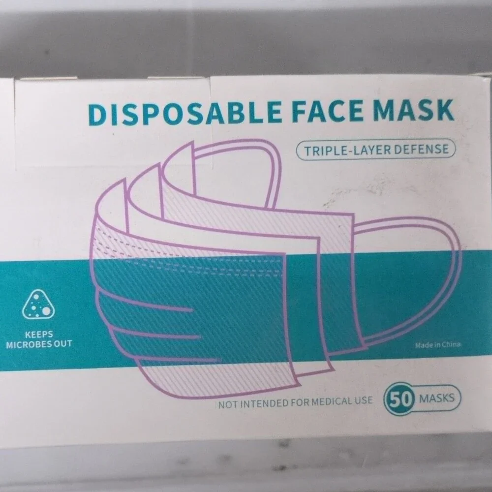 Everwin Precision Disposable Face Mask Triple-Layer Defense 50, GB/T 32610-2016